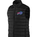 Buffalo Bills Full Zip Men's NFL Black Puffer Vest Jacket Coat New W Tags ...emb