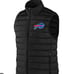 Buffalo Bills Full Zip Men's NFL Black Puffer Vest Jacket Coat New W Tags ...emb