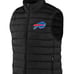 Buffalo Bills Full Zip Men's NFL Black Puffer Vest Jacket Coat New W Tags ...emb