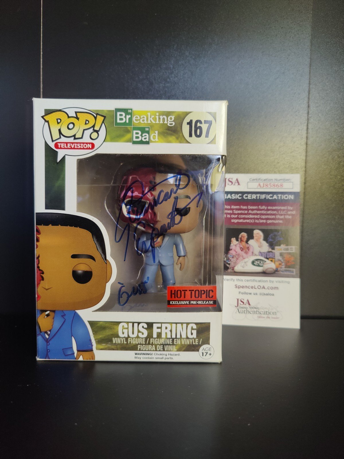 Gus Fring Signed Funko Pop
