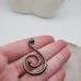 Music lyrics saxophone necklace pendant