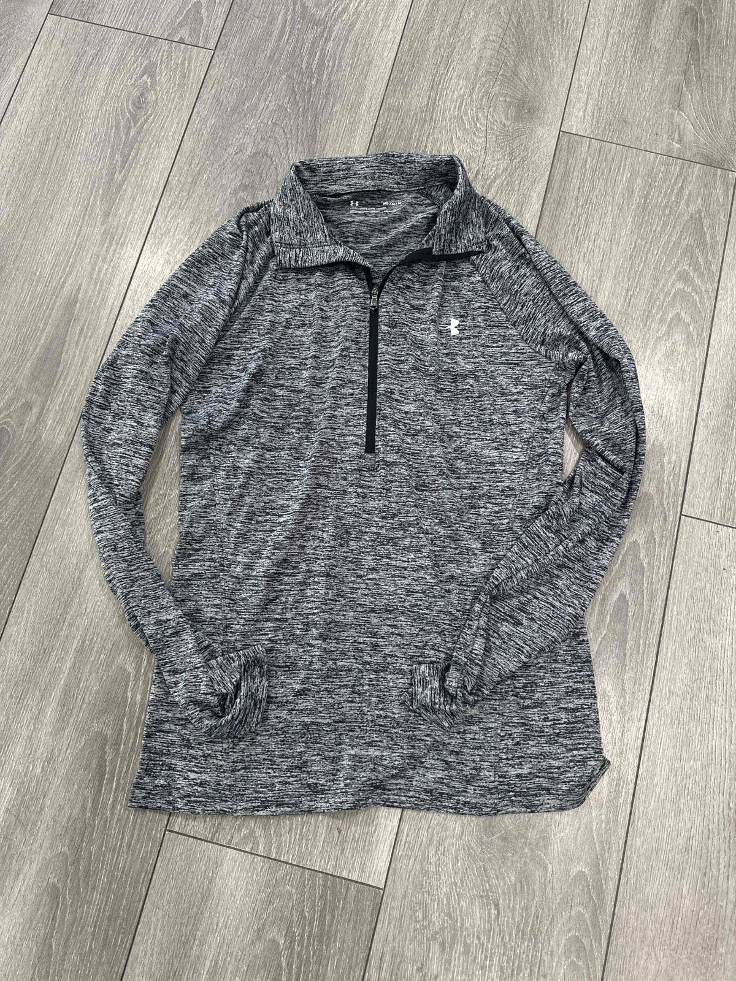Women's Medium Gray Under Armour 1/4 zip
