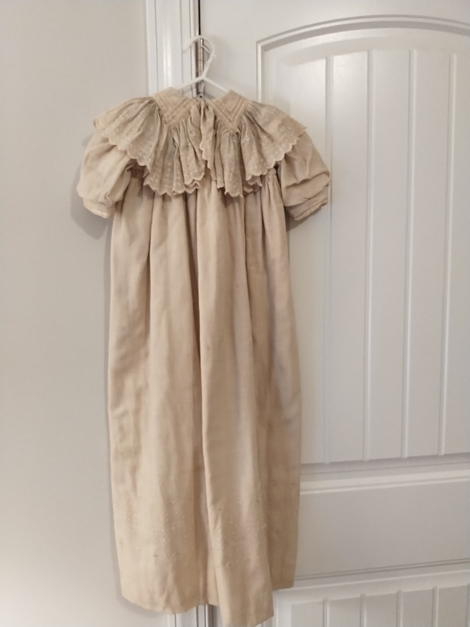 Antique Victorian Era Overcoat Dress Kids Big Collar