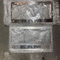 2PCs Ram Chrome License Plate Holder