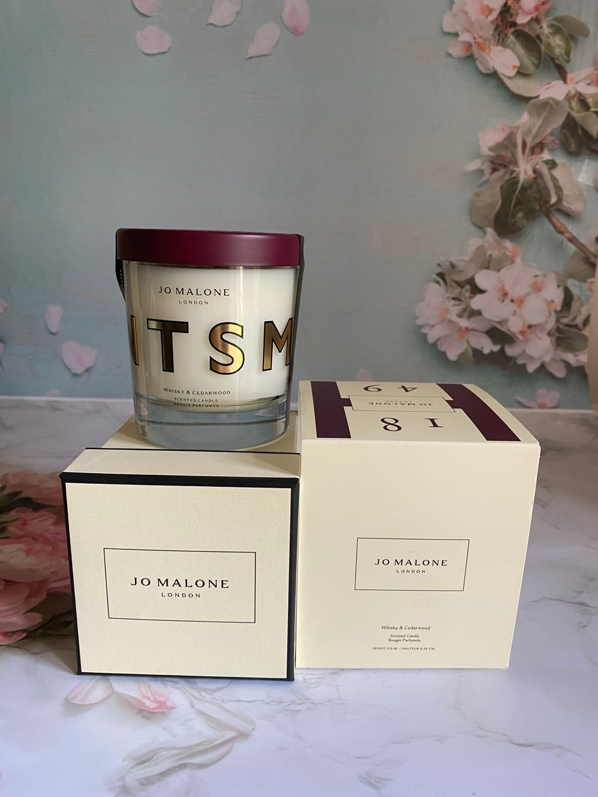 Jo Malone Whiskey & Cedarwood Scented Candle 2.5 in/7oz Sealed With Box