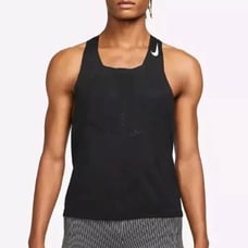 Nike Running ADV AeroSwift DRI-Fit Black Perforated Jersey Running Tank Large