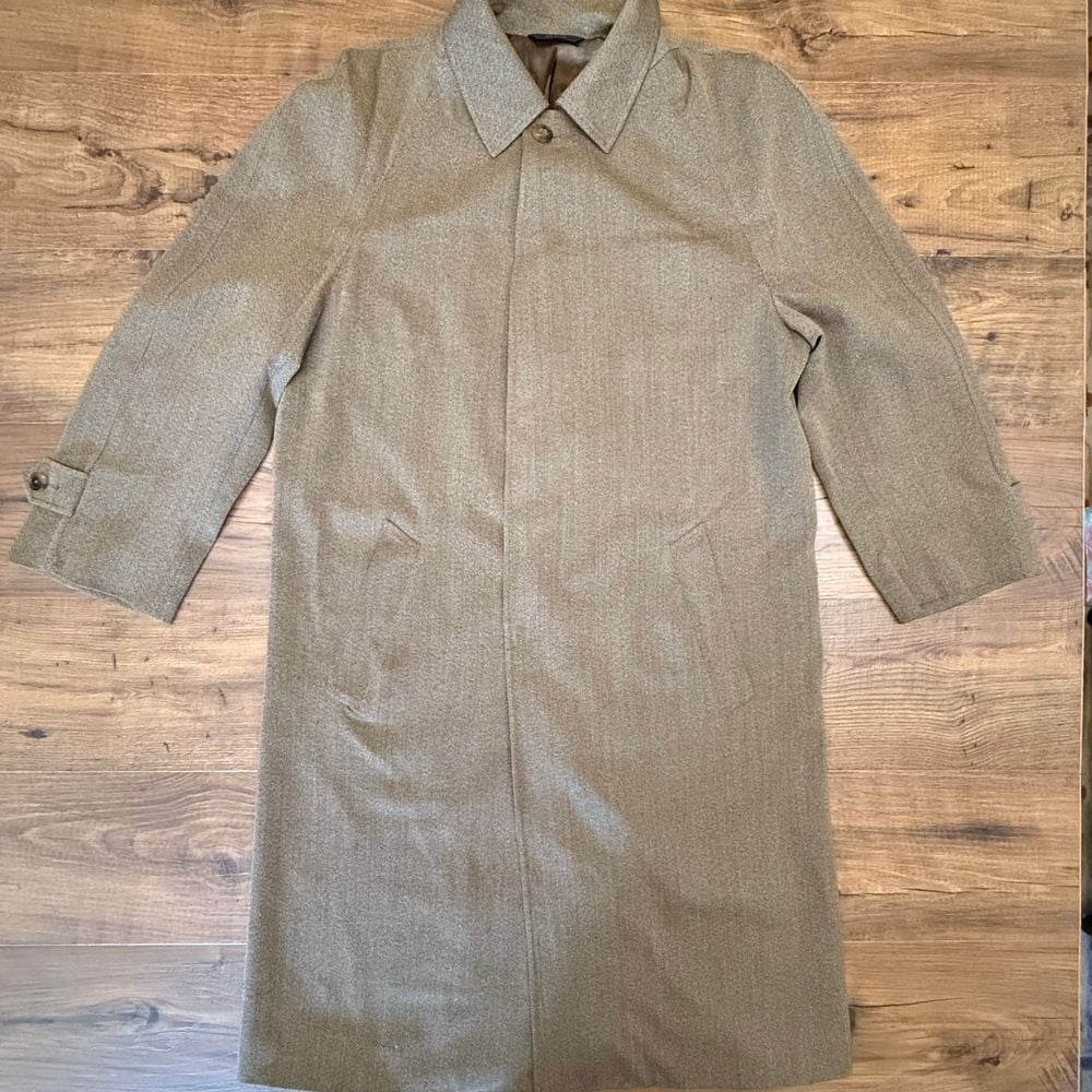 Brooks Brothers 42R Loro Piana Italian Wool Storm System Professional Overcoat