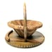 Handcarved Brown Unique Farmhouse Decorative Collapsible Wooden Fruit Basket