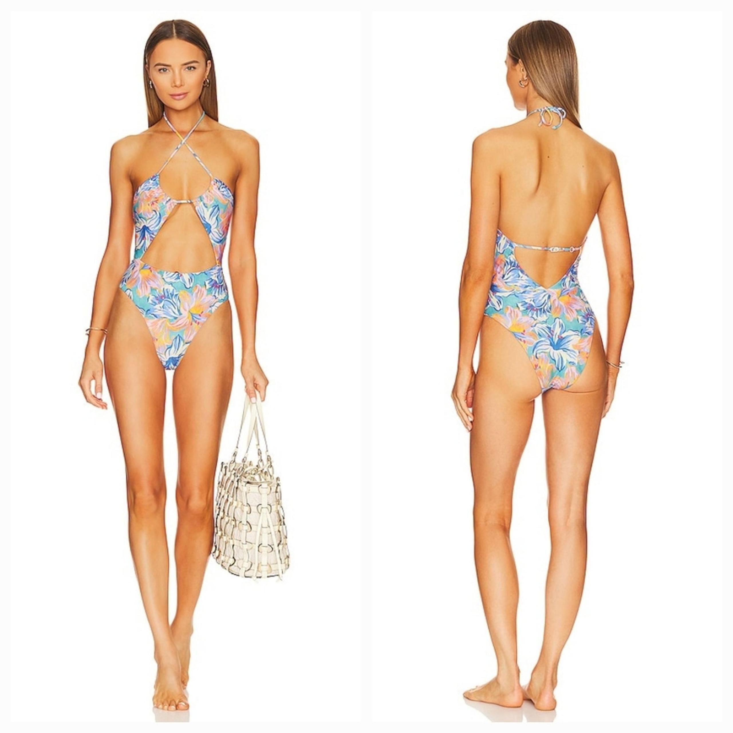 Stone Fox Swim Riva in Tropical Lily XS