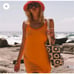 Araminta James Terry Tank Mini Dress Womans Small Orange Mango Sleeveless
