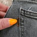 Levi's Levi Strauss & Co 721 Vintage High Rise Skinny Orange Tab Gray Size 25