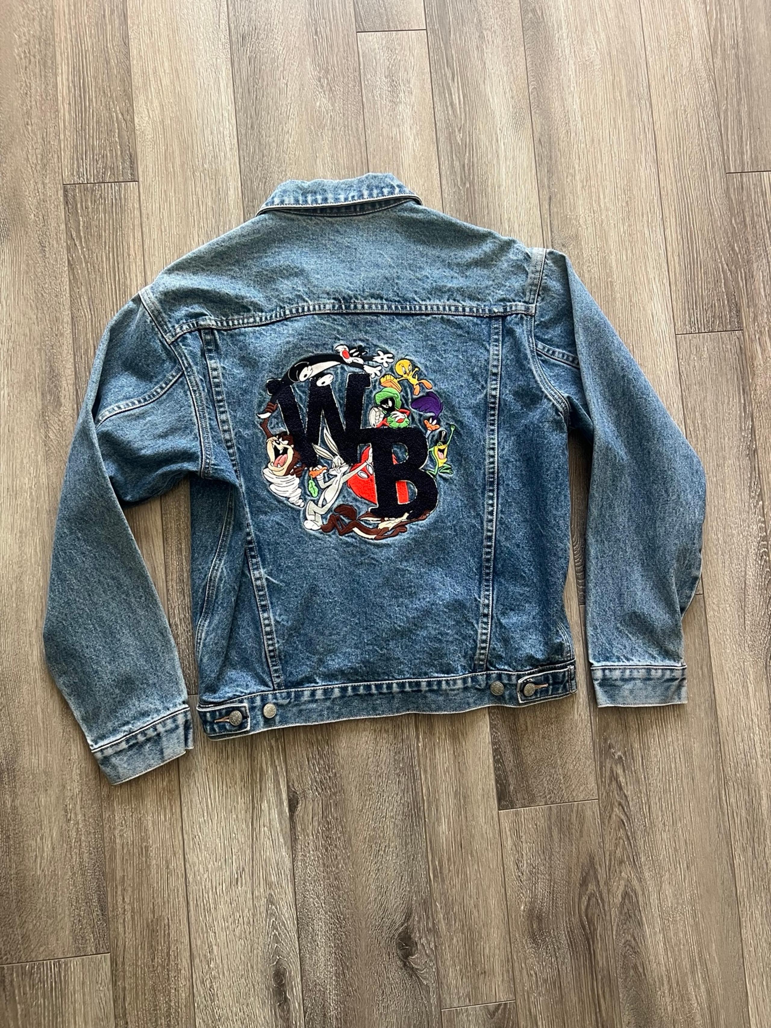 Vintage Warner Bros looney tunes denim jacket size S