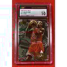Michael Jordan 1995 Fleer Metal Nuts & Bolts #212 CSG 10 Chicago Bulls