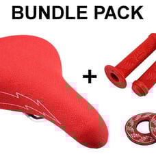 SE Bikes Flyer Seat Bundle 3 items Red