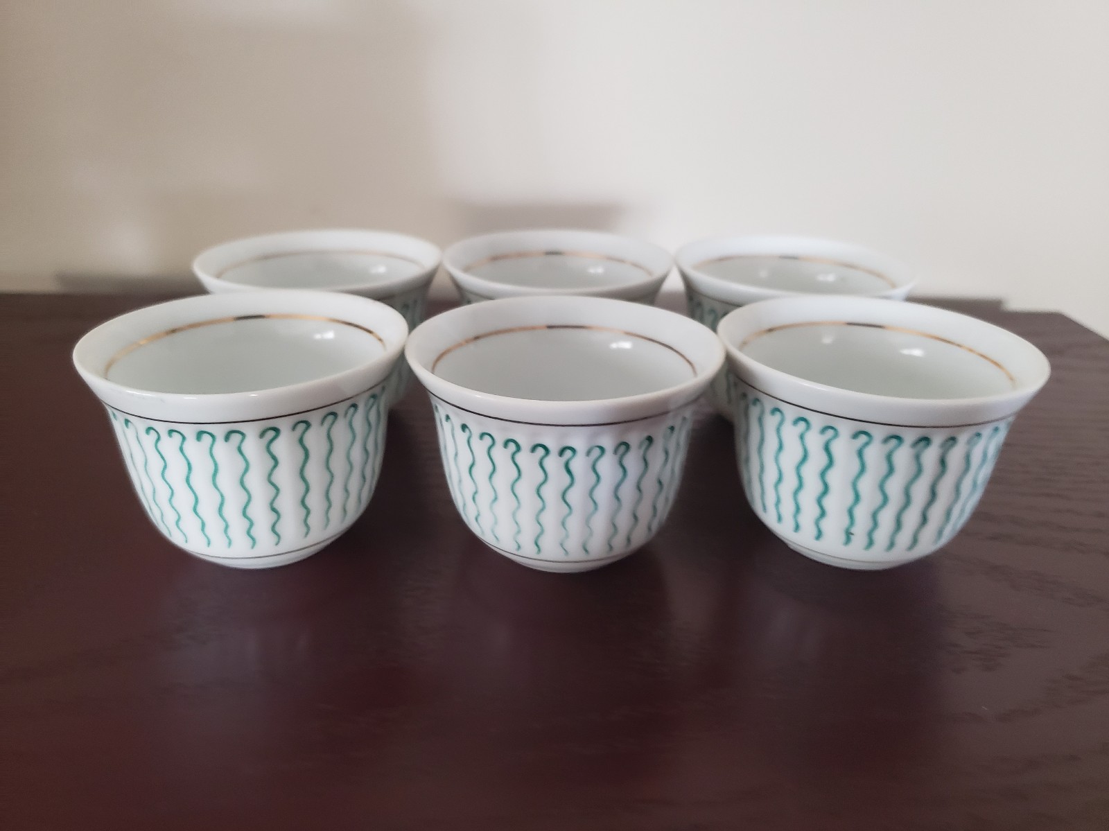 Antique Byzantium Turkish Coffee Cups 24k Gold