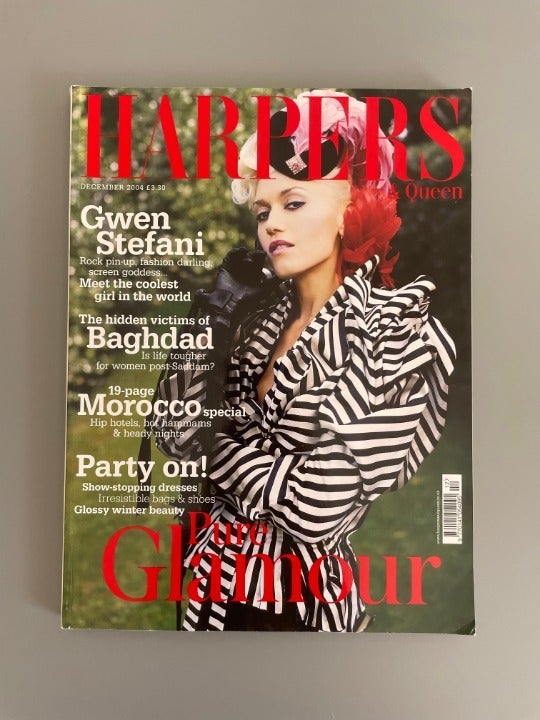 Harper's & Queen December 2004 y2k Gwen Stefani Magazine