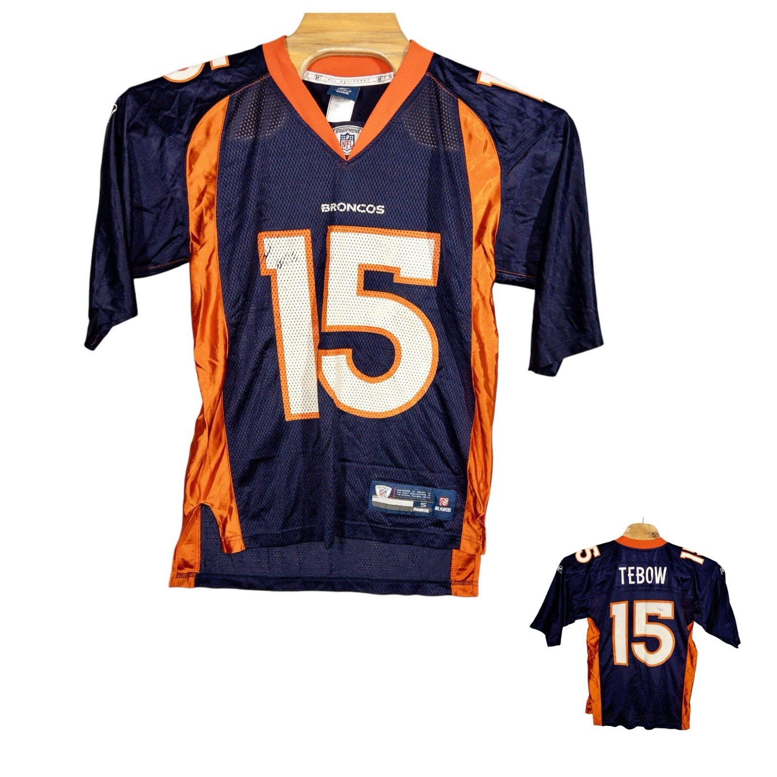 Reebok On Field Denver Broncos Tim Tebow Football Jersey Mens Small