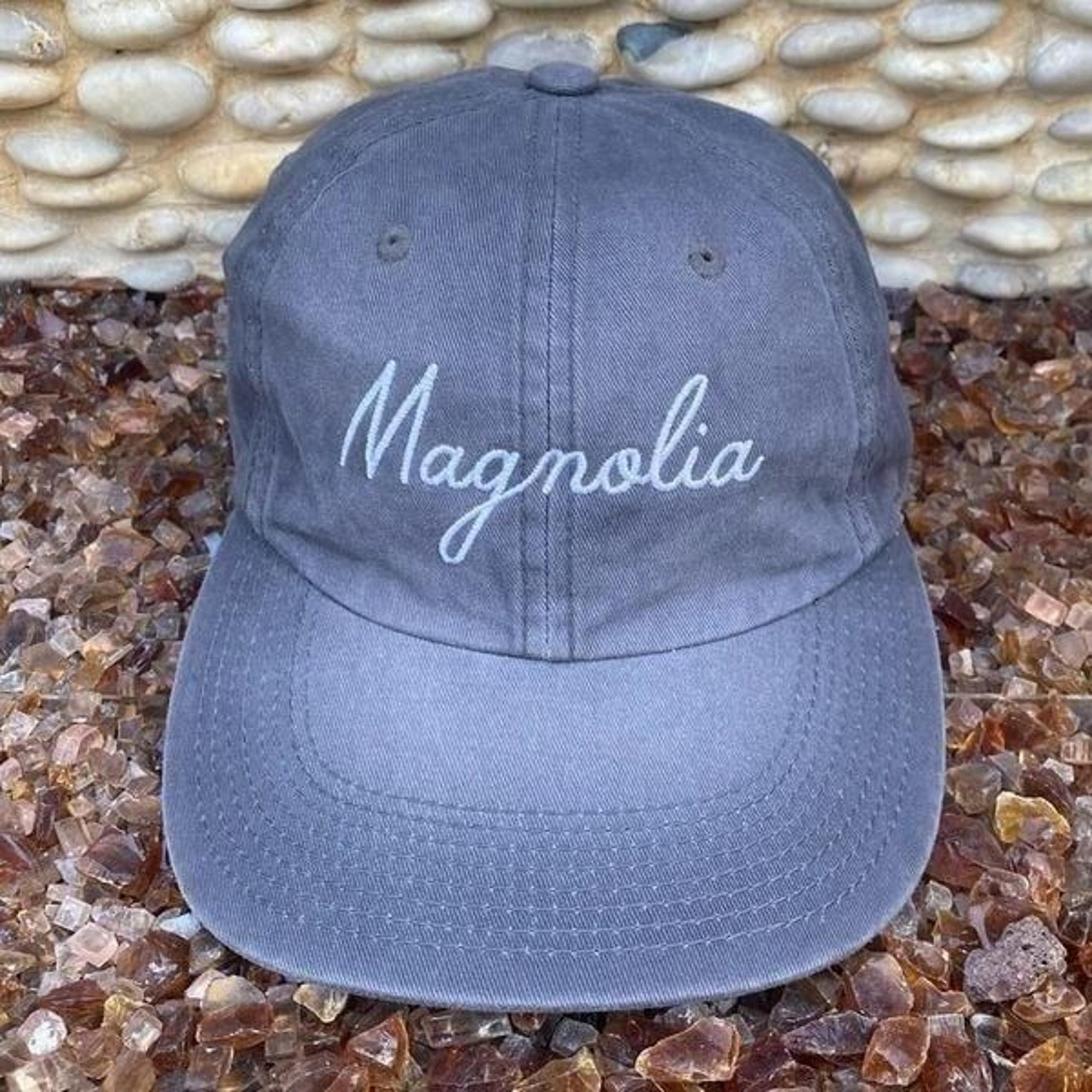Magnolia Farms Joanna Gaines Port Authority Black Denim Washed Hat/Cap Adj EUC