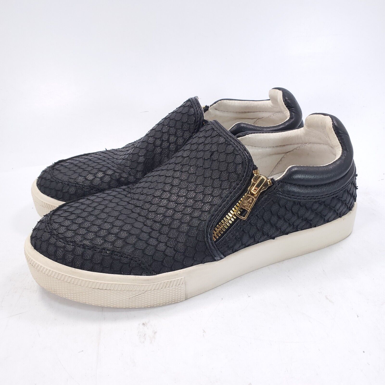 Ash Intense Casual Walking Slip On Shoe Womens Size 7 37 Black White