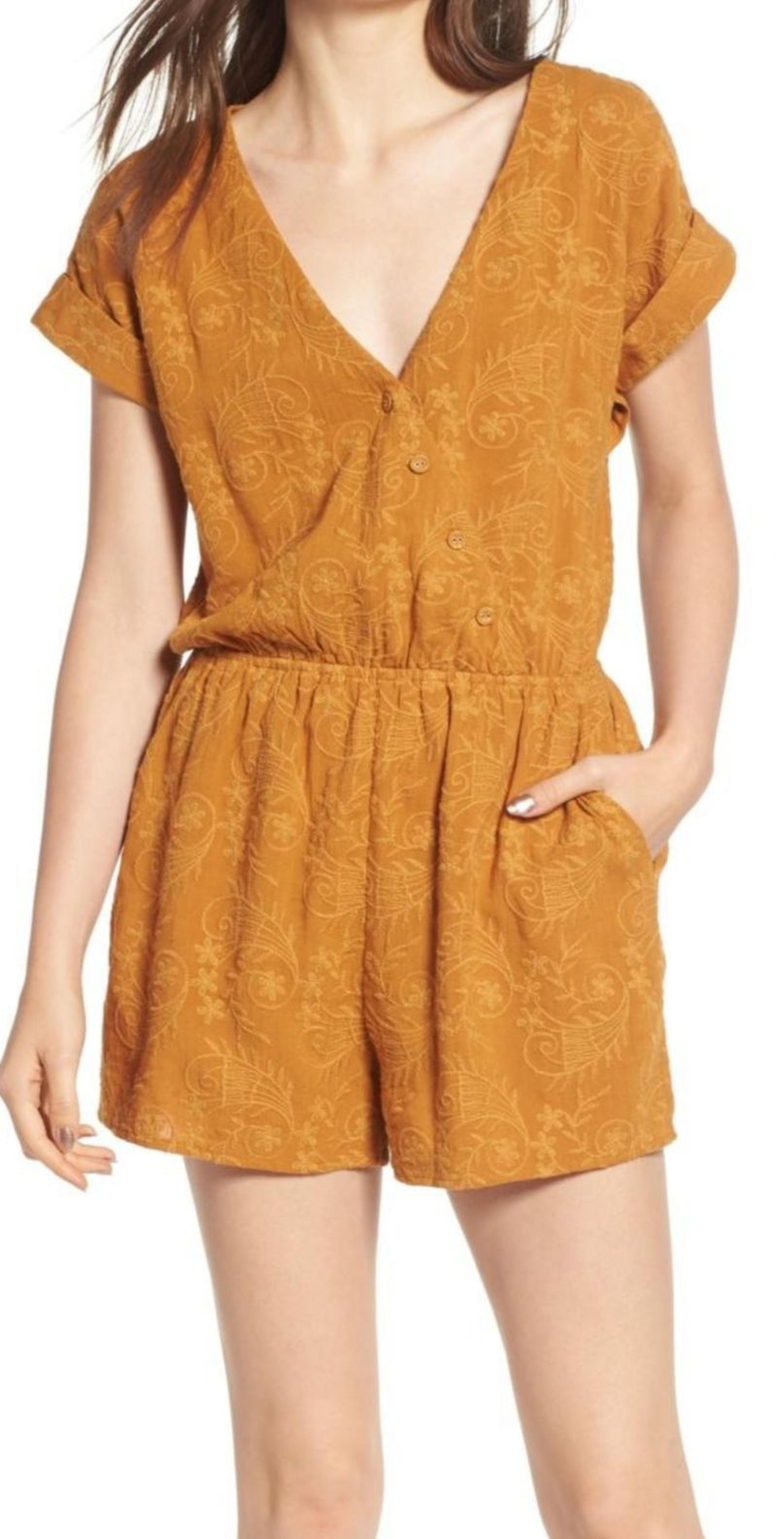 Moon River Embroidered Romper/Jumpsuit