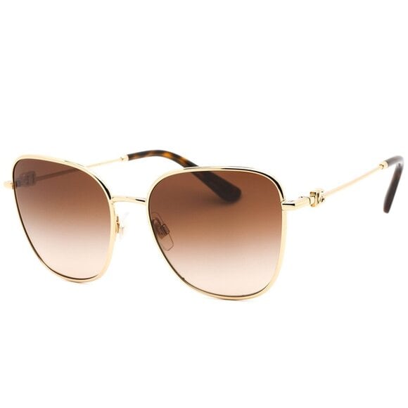 NEW Authentic Dolce & Gabbana Gold Frame Brown Gradient DG2293 Sunglasses