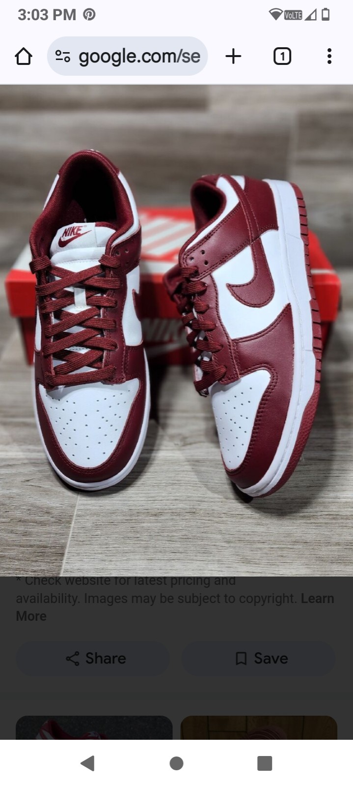 Nike Vintage red