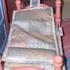 Little Tikes twin set EUC blanket original dollhouse rare!