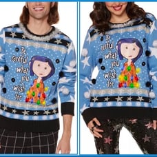 Coraline Christmas Sweater
