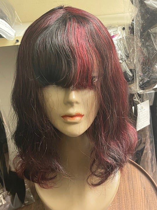 Glueless lace wig human hair
