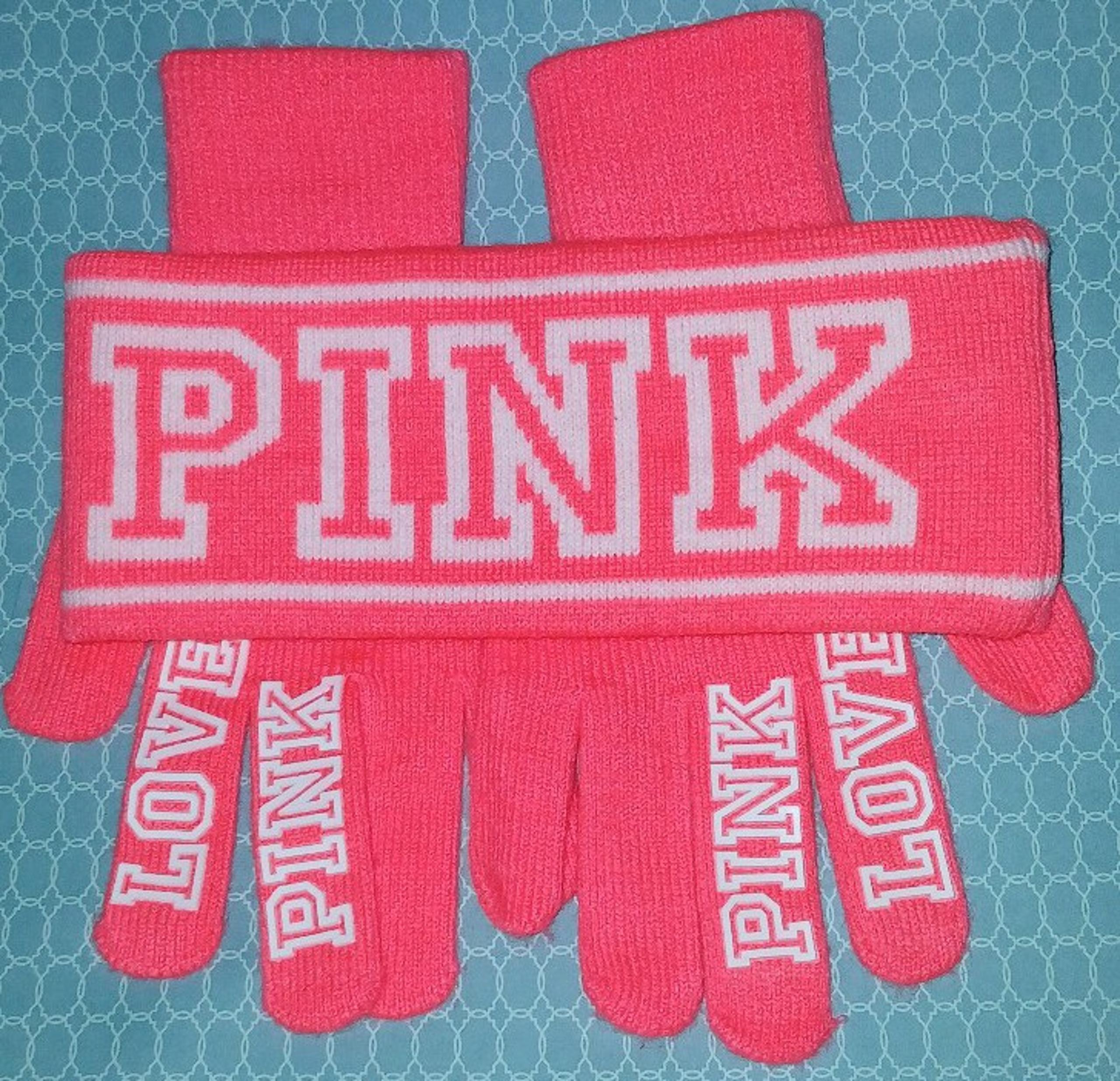 PINK Headband and Gloves Set