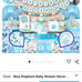 Used baby shower decorations.