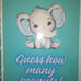 Used baby shower decorations.