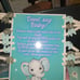 Used baby shower decorations.