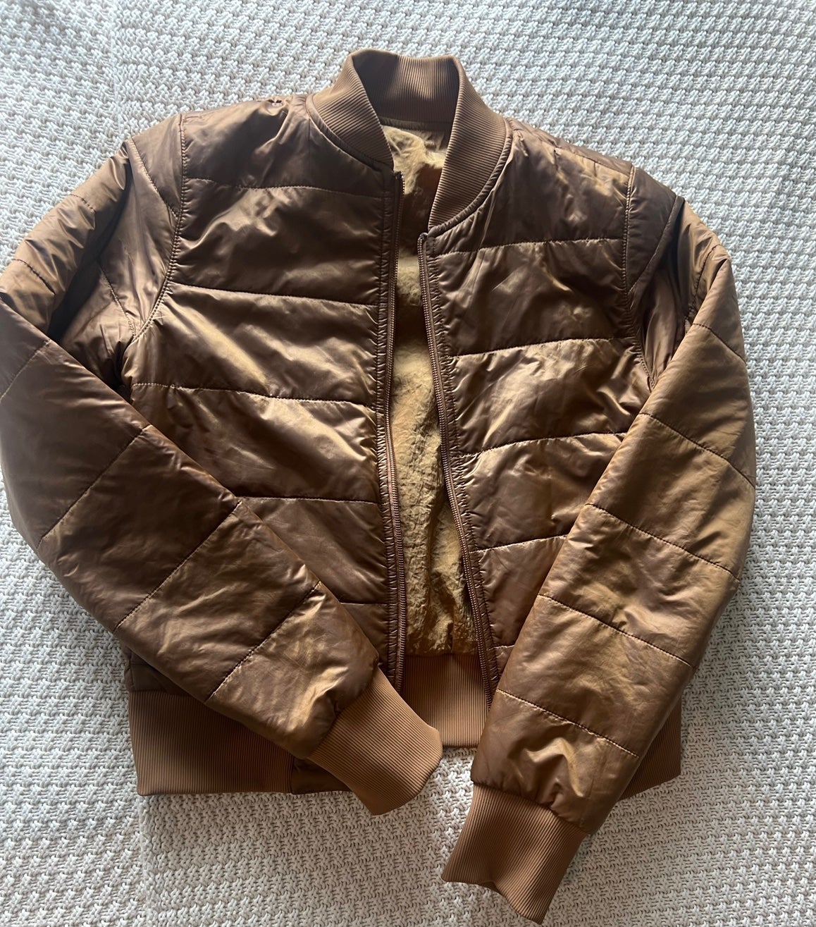 Lululemon gold bomber