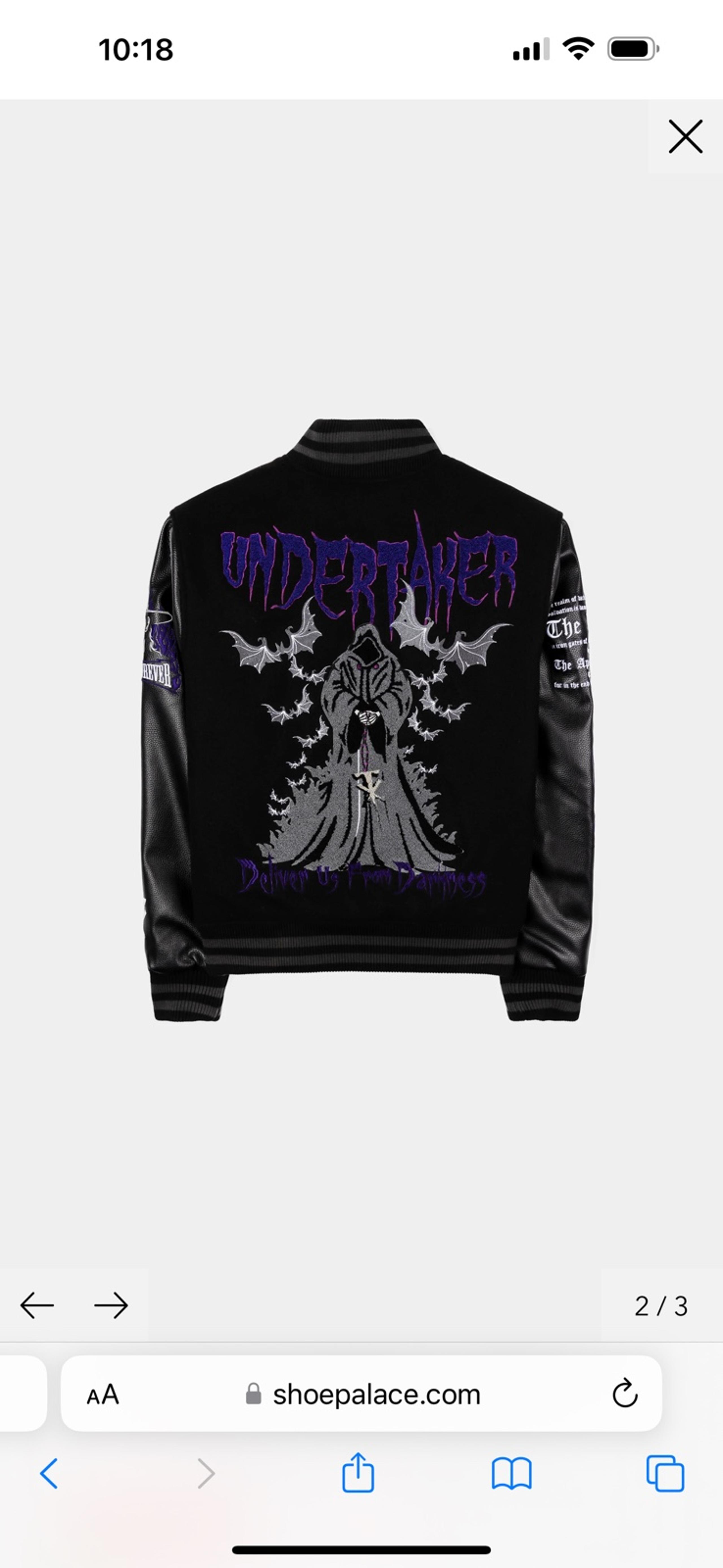 Undertaker varsity jacket lg
