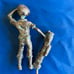 Vintage brass golf sculpted man only