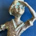 Vintage brass golf sculpted man only