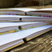 Handmade Journal Bundle (4) - blank, coptic bound, floral pattern