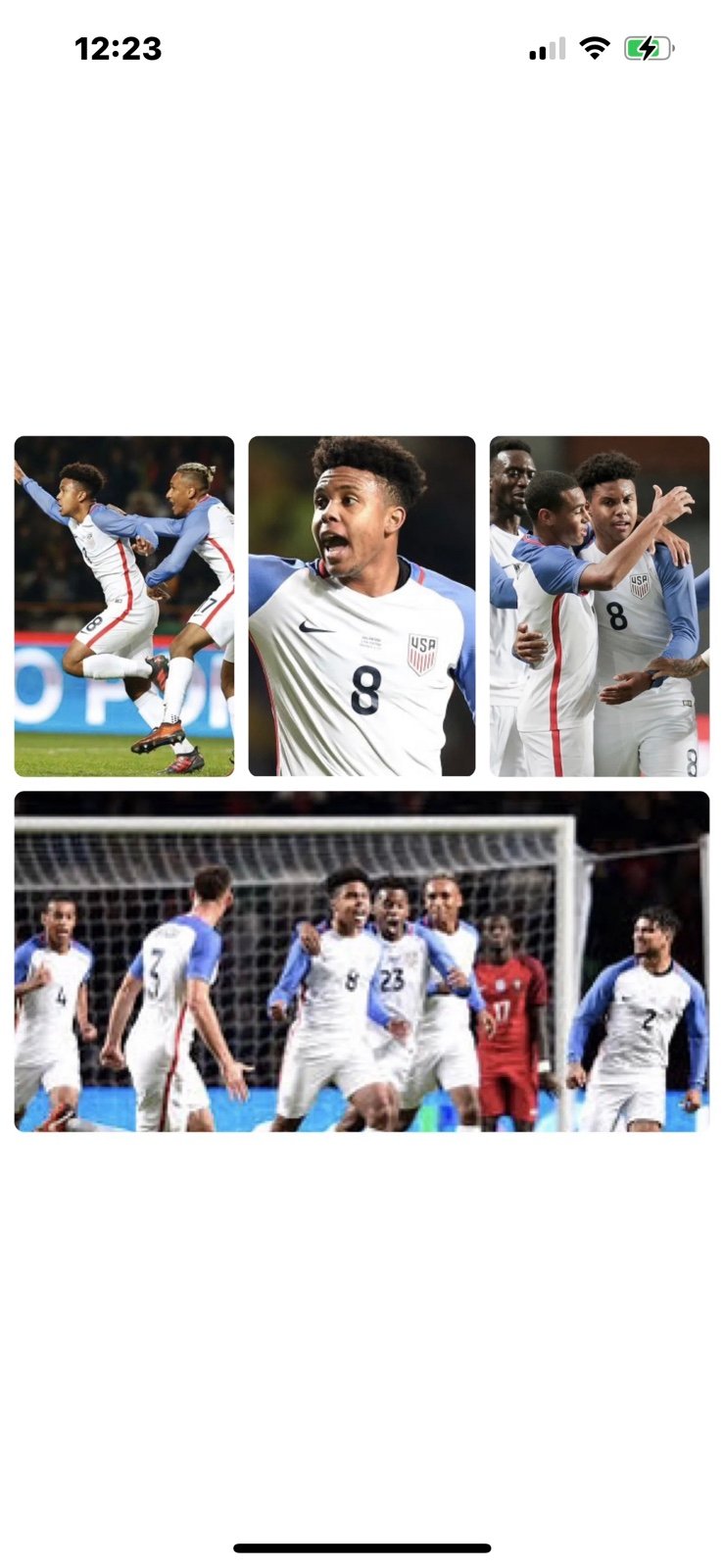 NIKE USA MENS SOCCER NATIONAL TEAM #8 McKENNIE 2017 PLAYER ISSUE LS JERSEY XL