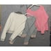 VS Victoria Secret Crop Sweatshirts Womens M / L Pink Gray Angel - BUNDLE OF 3