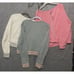 VS Victoria Secret Crop Sweatshirts Womens M / L Pink Gray Angel - BUNDLE OF 3