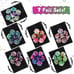 49 PCS Tricolor Gems DND Dice Set Dungeons Dragons RPG MTG w/ 7 Pack Black Bags