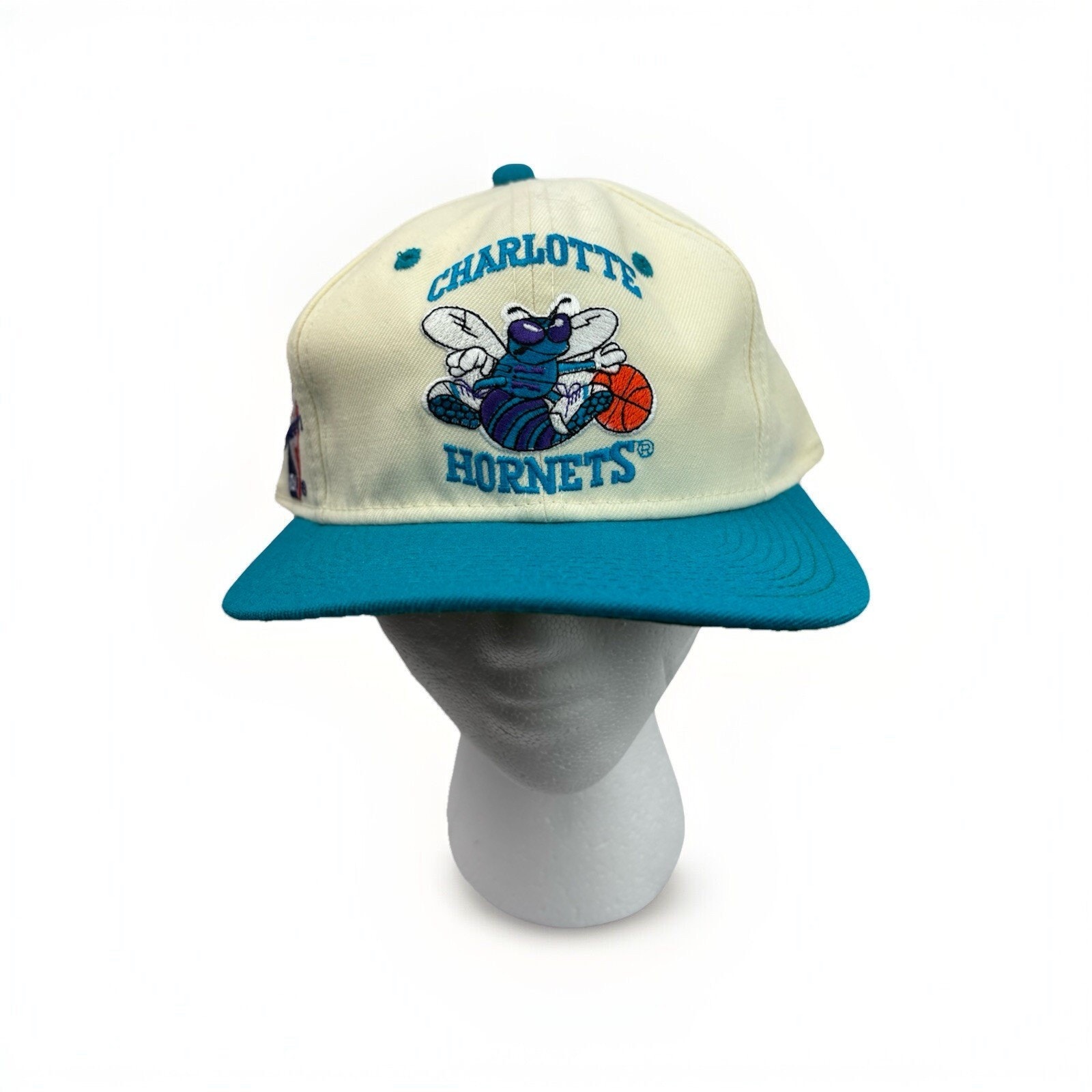 Vintage sports specialties NBA Charlotte hornets fitted hat Size 7 3/8 90s Wool