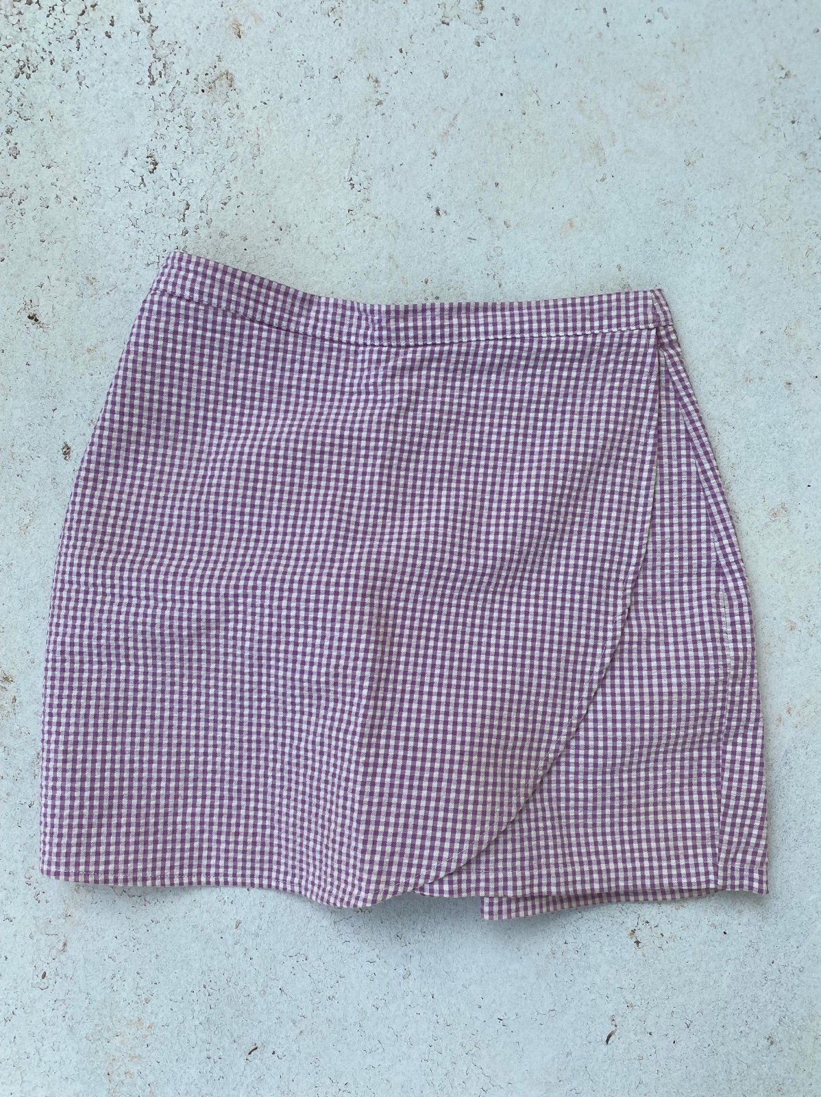 Christy Dawn Lilac Gingham Skort