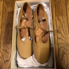Bloch Women's TAN chord t strap shoe character shoes 2 in heel