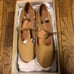 Bloch Women's TAN chord t strap shoe character shoes 2 in heel