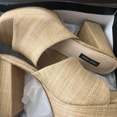 Nine West Jilie Platform Slide Sandals US 8.5