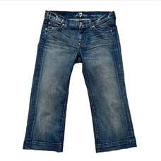 7 For All Mankind Distressed Crop Dojo Jeans