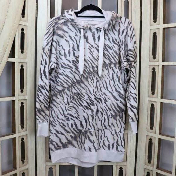 New Vintage Havana Tiger Animal Print Soft Sweatshirt Hoodie Size S