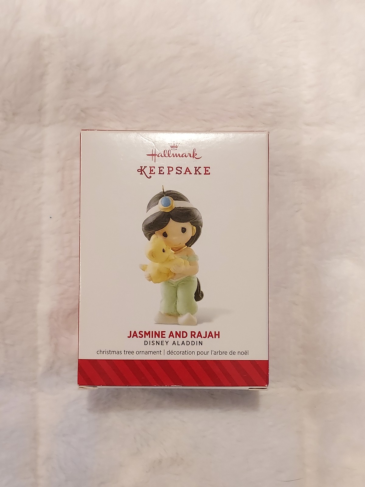 Disney Aladdin Precious Moments Hallmark Jasmine and Rajah Christmas Ornament